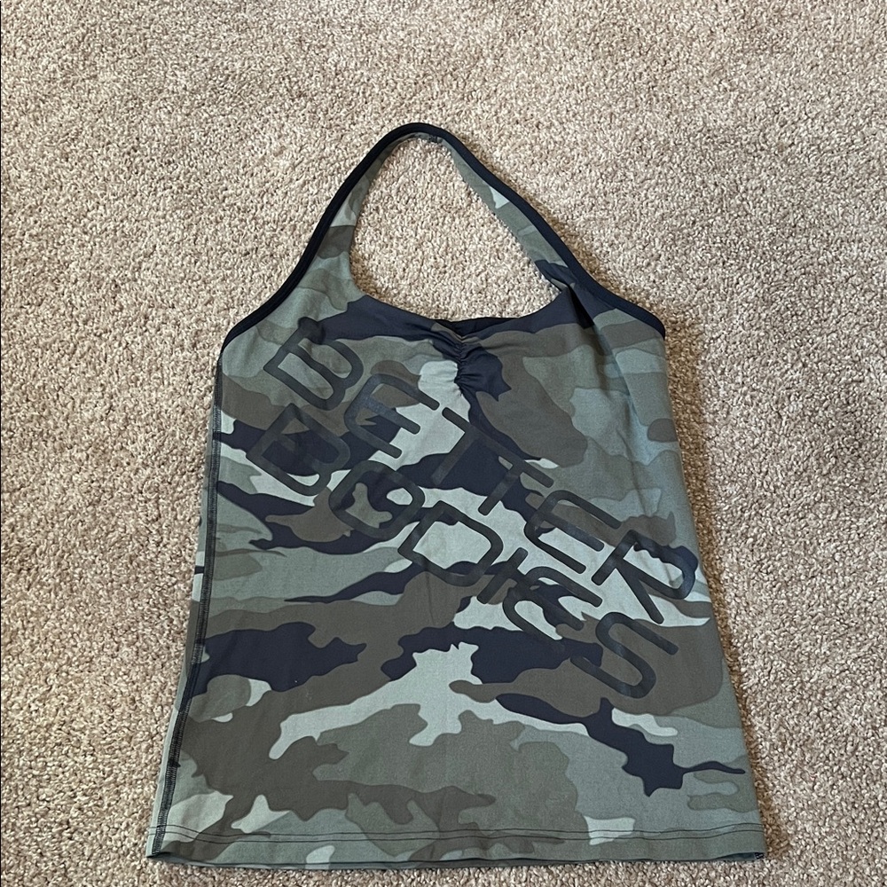 BETTER BODIES Camo Halter Top